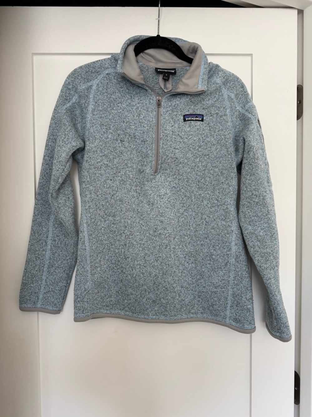 Patagonia Light Blue Heather Half-Zip Pullover